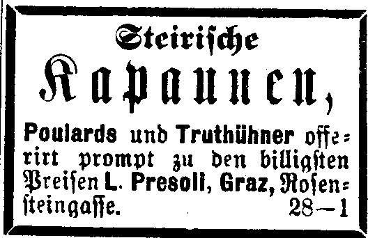 Steirische Kapaune 1897